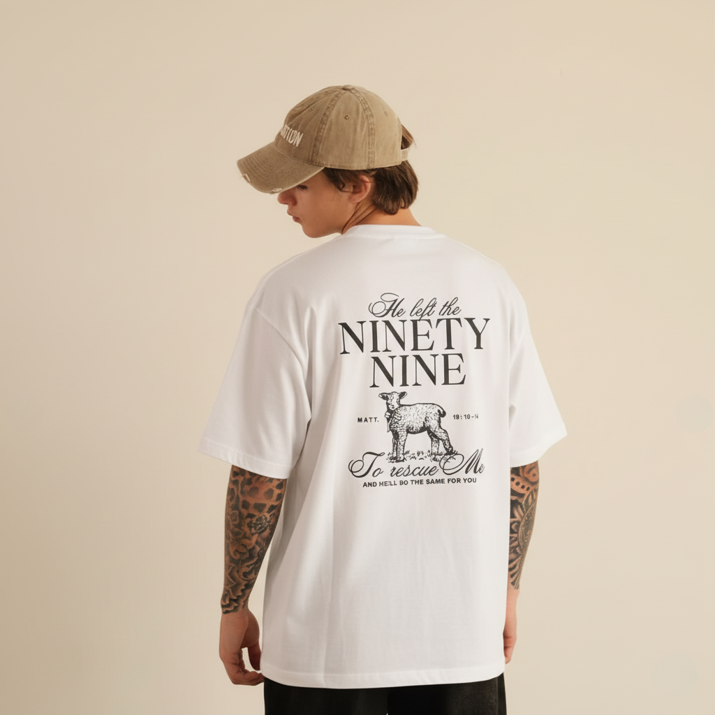 Camiseta Oversized Ninety Nine Ovelha