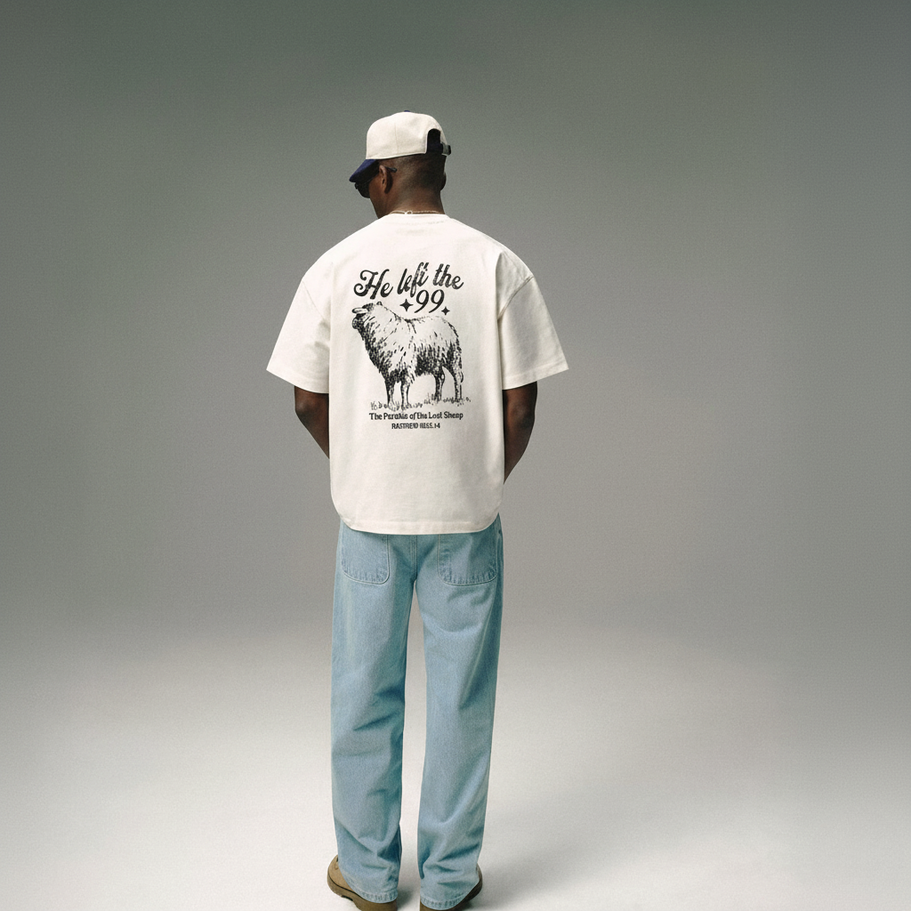 Camiseta Oversized He Left the 99
