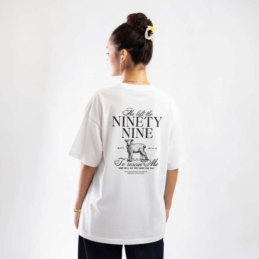 Camiseta Oversized Ninety Nine Ovelha