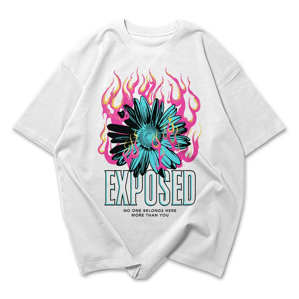 Camiseta Oversized Exposed Flower
