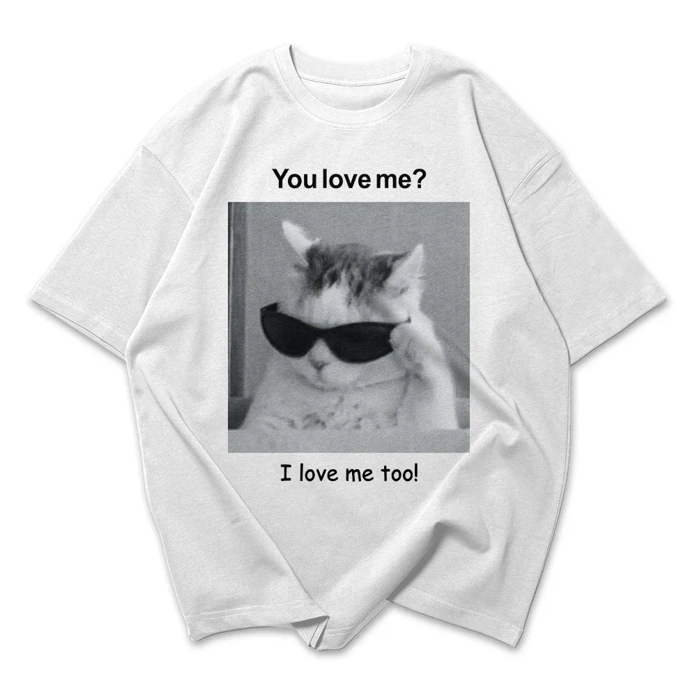 Camiseta Oversized Feminina You love me i love me too