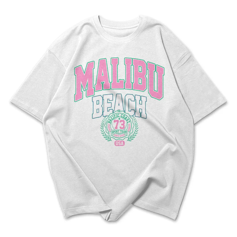 Camiseta Oversized Feminina Malibu Beach 73