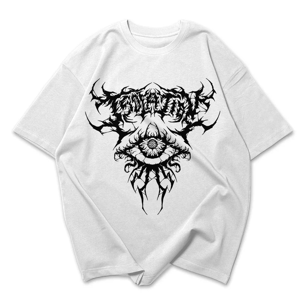Camiseta Oversized Feminina Gothic eye Aesthetic