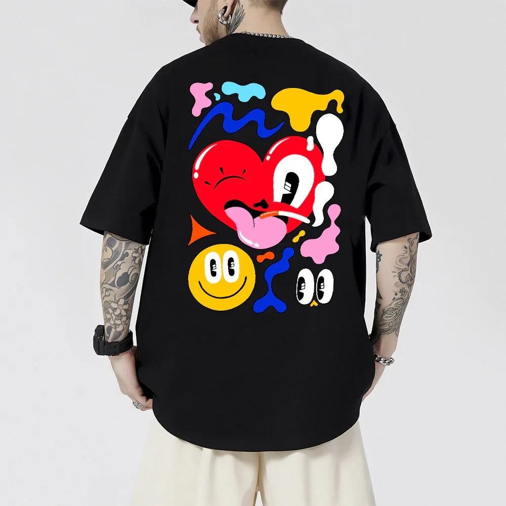 Camiseta Oversized Funny Heart