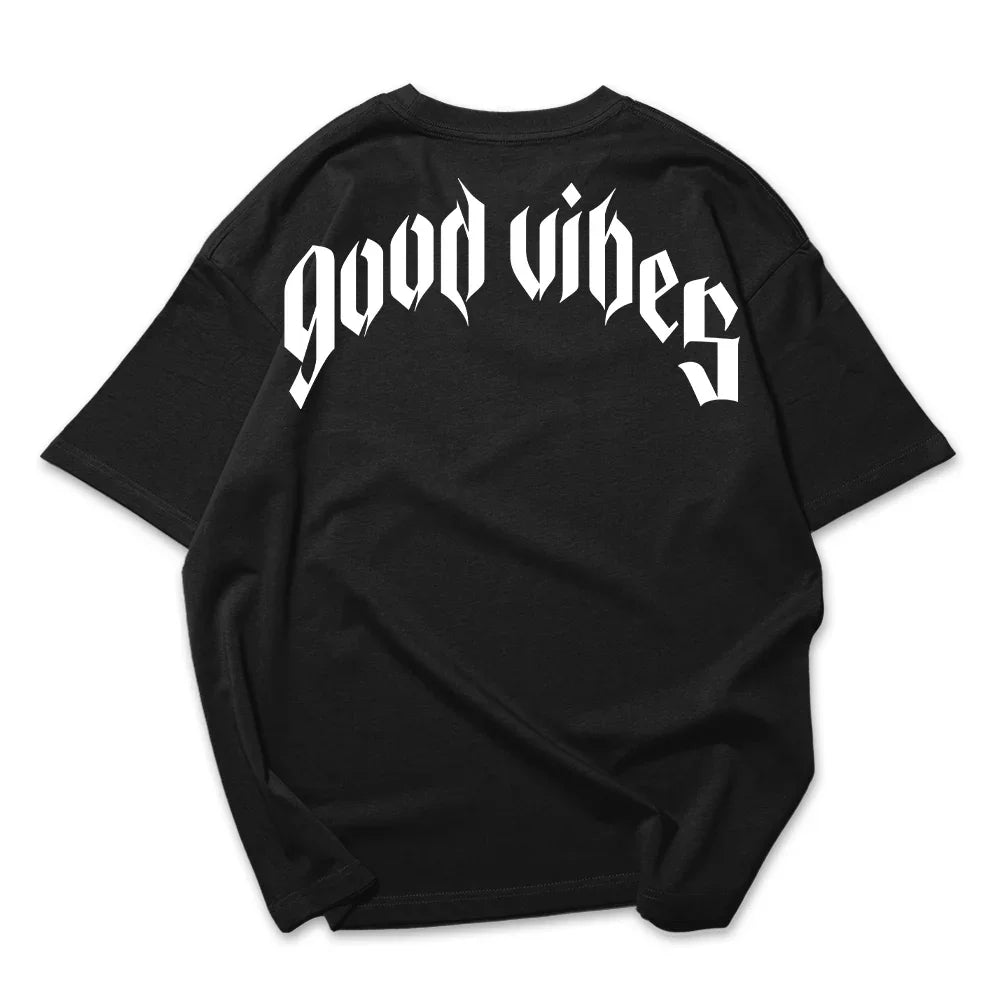 Camiseta Oversized Feminina Good Vibes