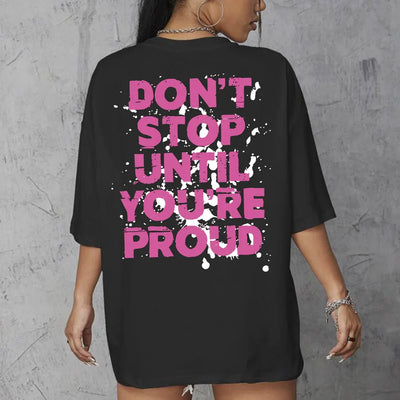 Camiseta Oversized Feminina Keep Going