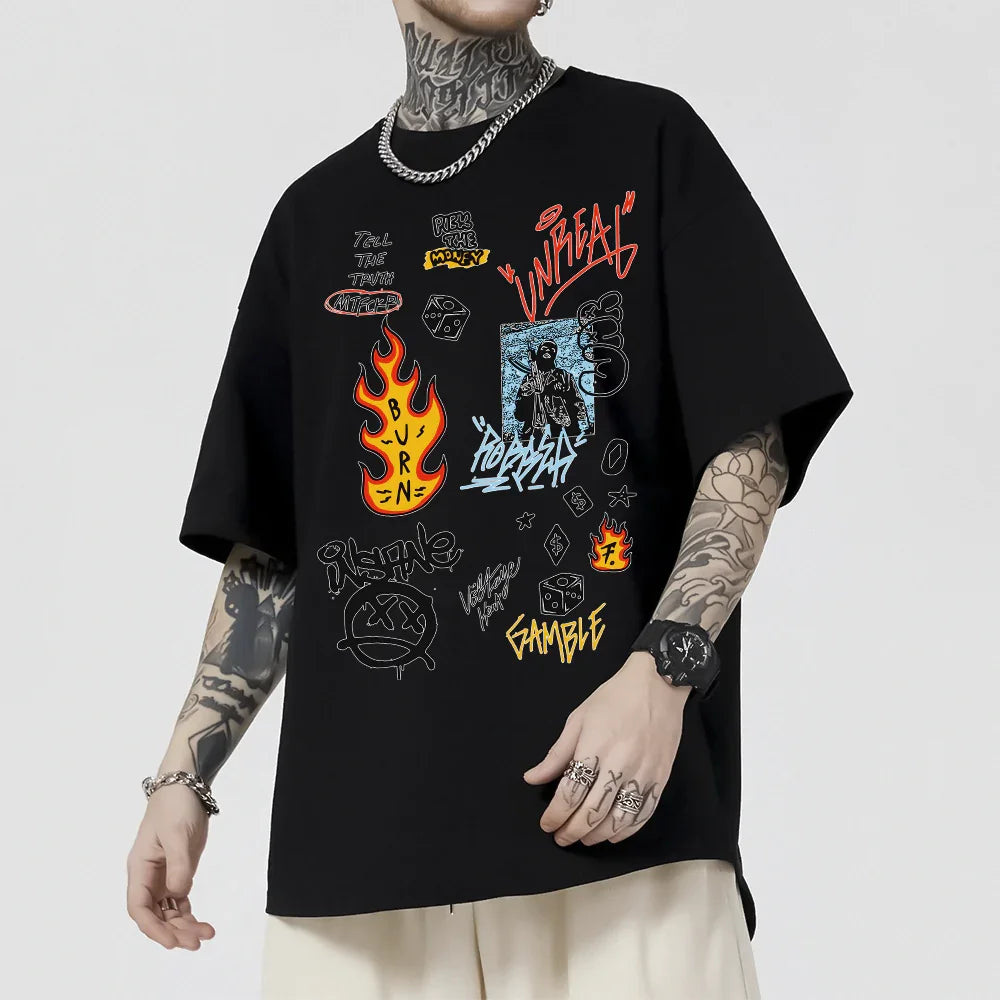 Camiseta Oversized Pick The Money Unreal