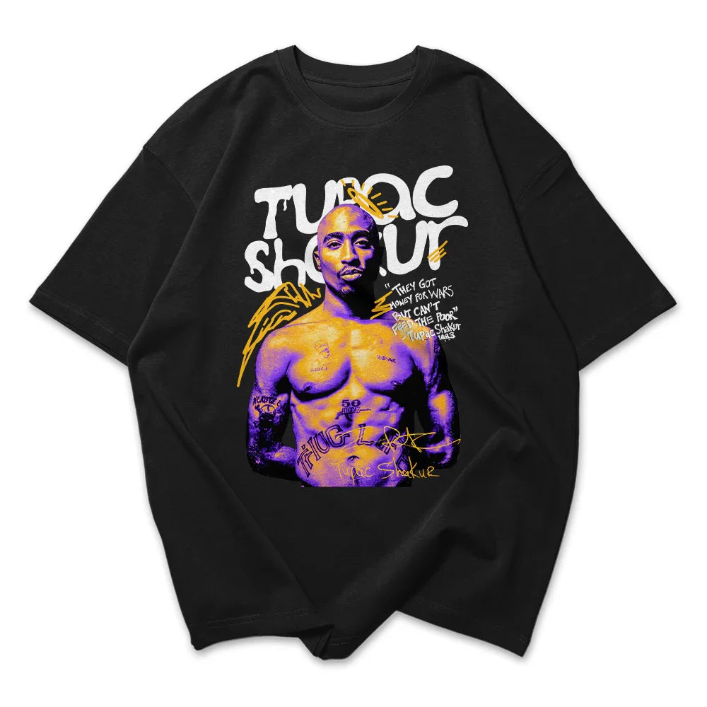 Camiseta Oversized Tupac Shakur