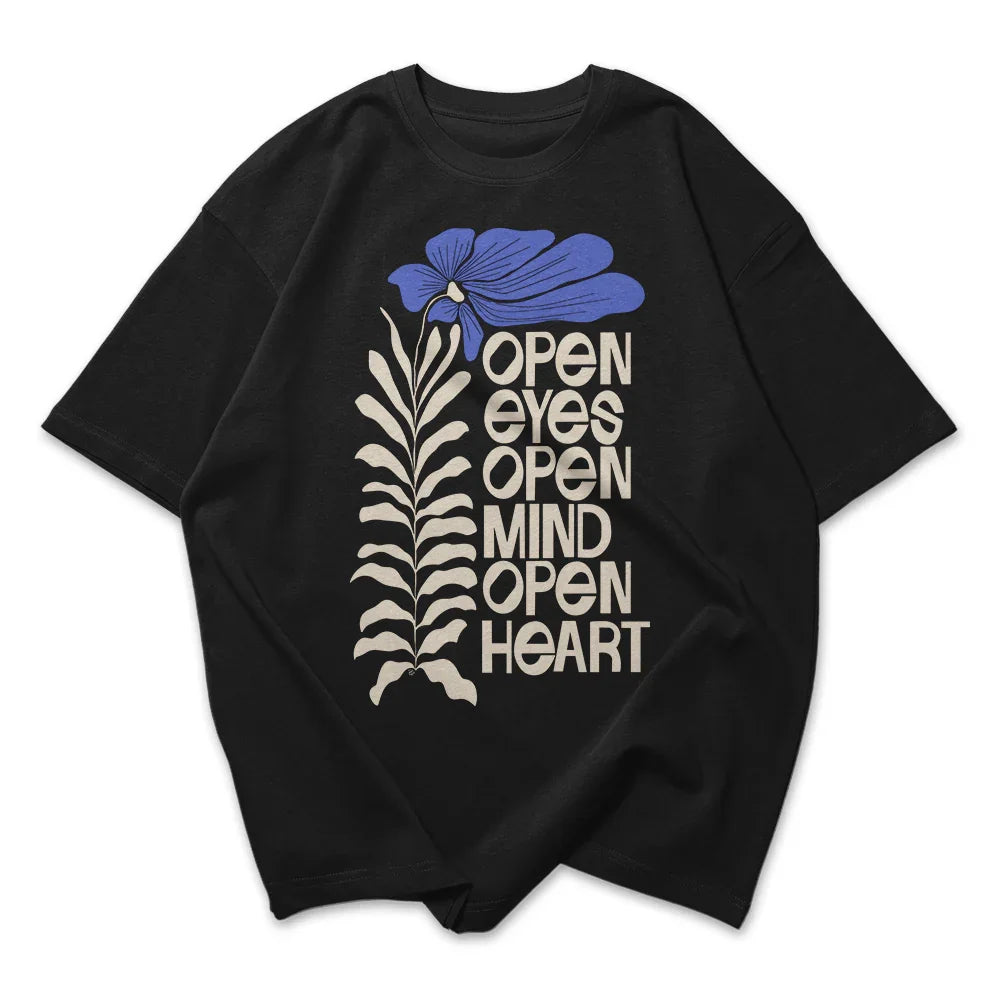 Camiseta Oversized Pen Eeys Open Mind