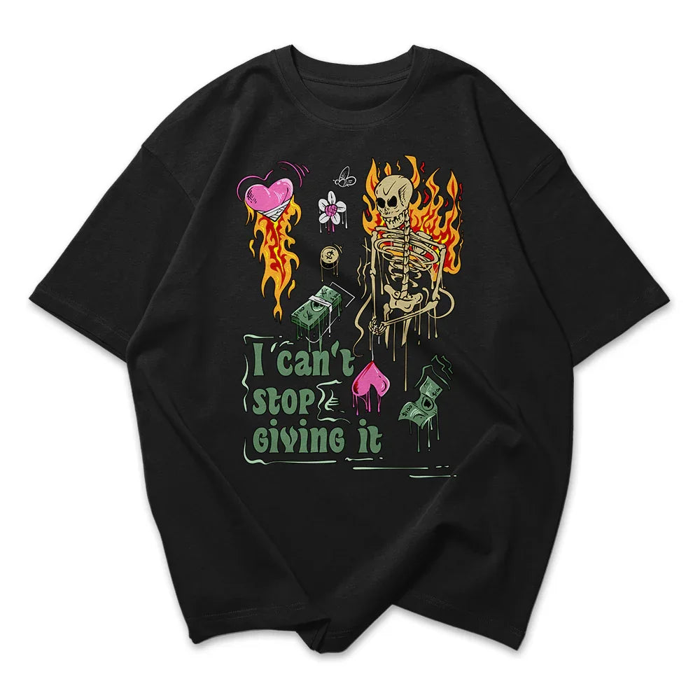 Camiseta Ovrsized I Cant Stop Giving It