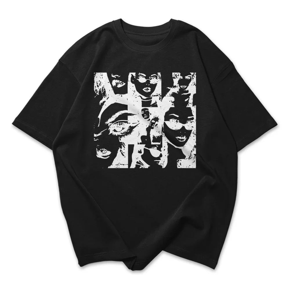 Camiseta Oversized Feminina Mulher Fotos Quadrinhos