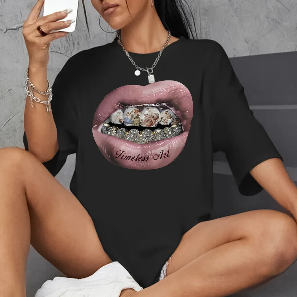 Camiseta Oversized Feminina Timeless Art