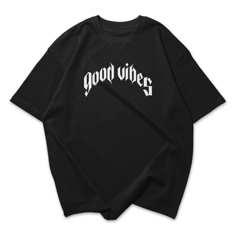 Camiseta Oversized Feminina Good Vibes