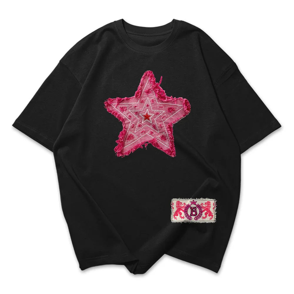 Camiseta Oversized Feminina Estrela