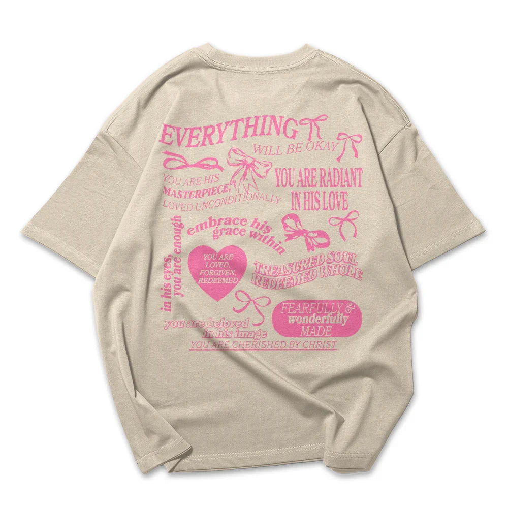 Camiseta Oversized Feminina Embrace His Grace Within