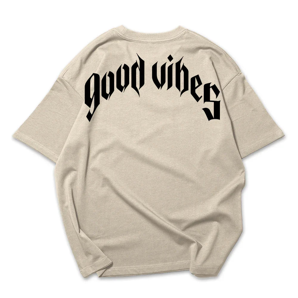 Camiseta Oversized Feminina Good Vibes