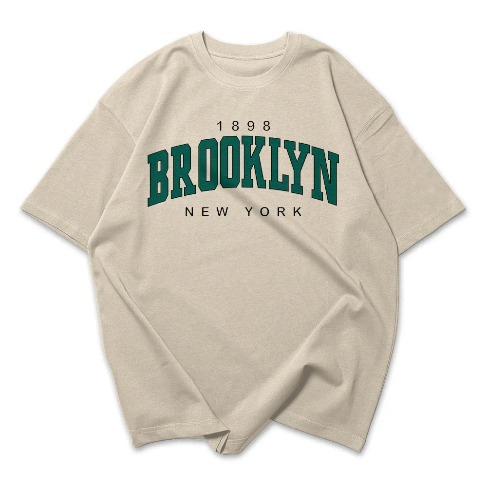 Camiseta Oversized Feminina brooklyn new york 1902