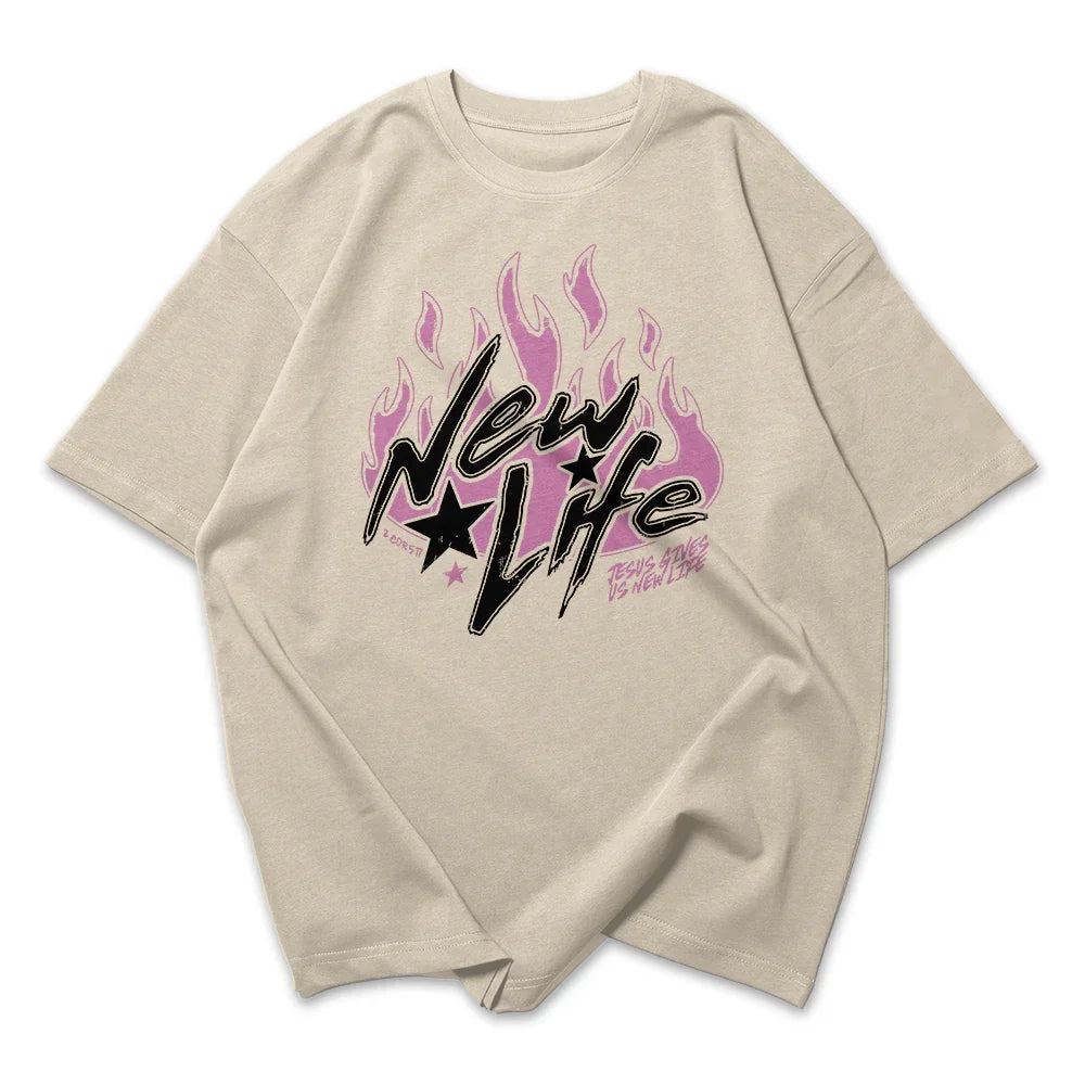 Camiseta Oversized New Life