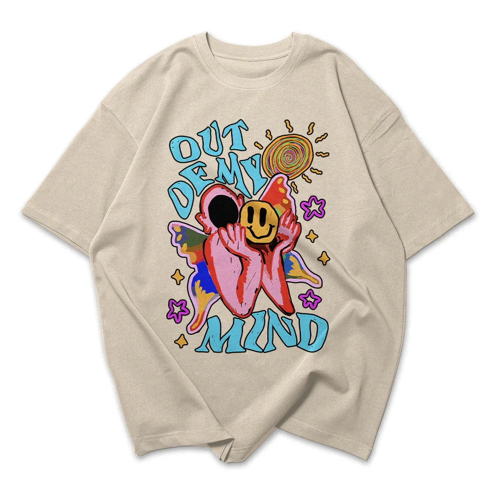 Camiseta Oversized Out Of My Mind