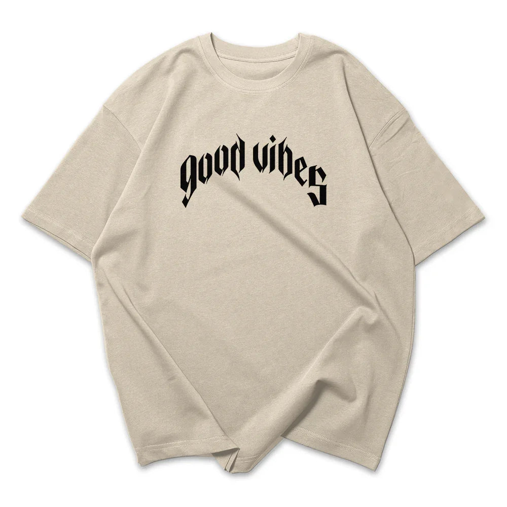 Camiseta Oversized Feminina Good Vibes