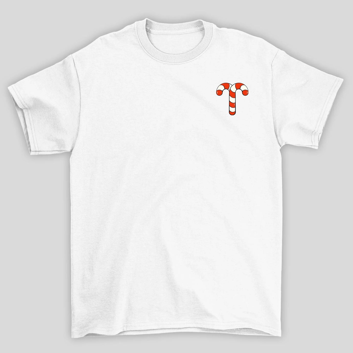 camiseta básica Branca com estampa de papai noel natal