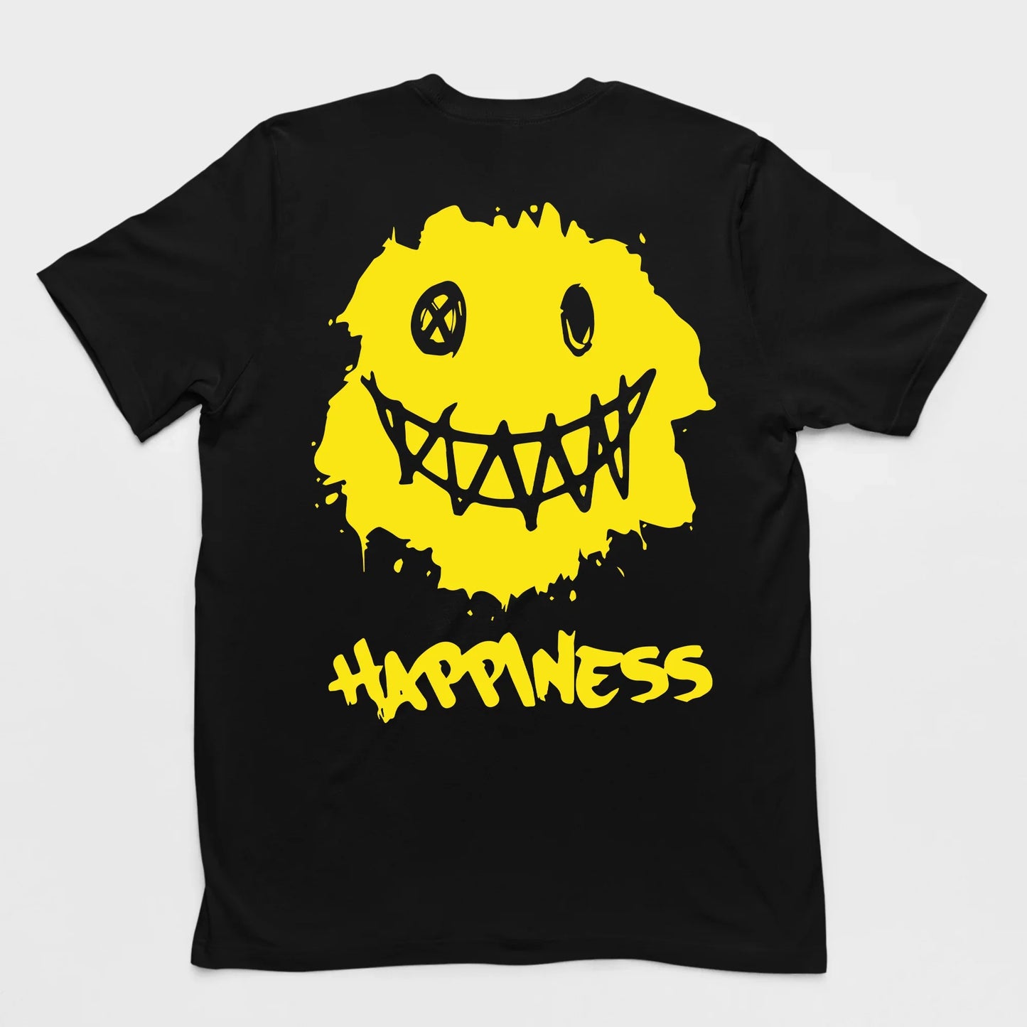 Camiseta Básica Happiness Smile - preto