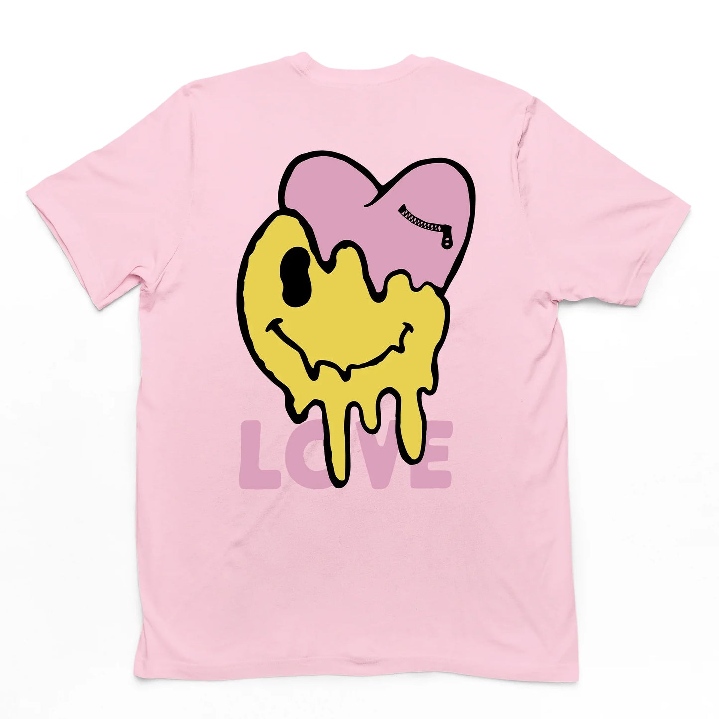 Camiseta Feminina Love Heart Smile Melting Coração - ROSA BEBE