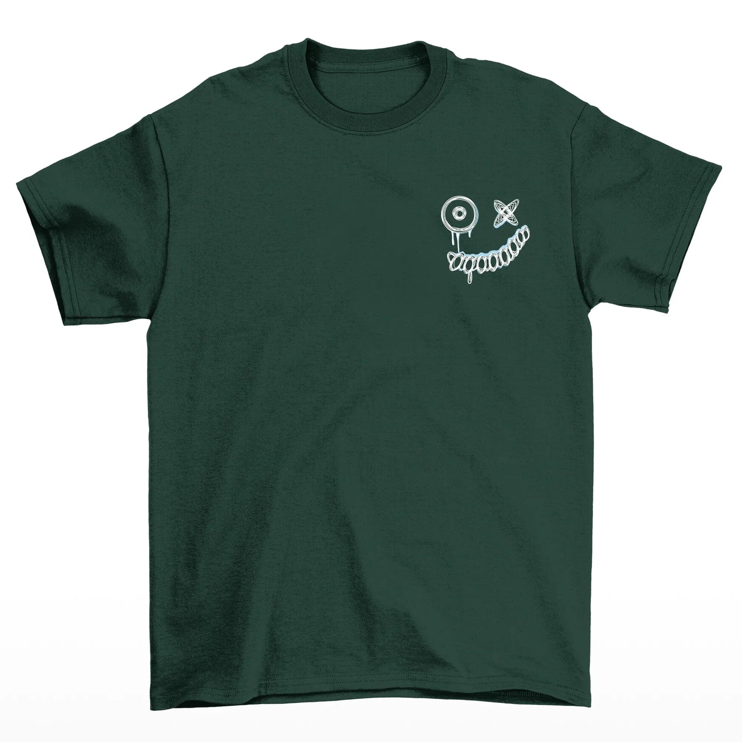 Camiseta Street Masculina Smile Psycho Moda - verde