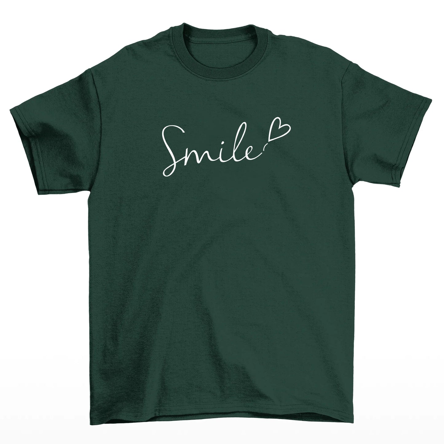 Camiseta Feminina Smile Sorria Sorriso -verde
