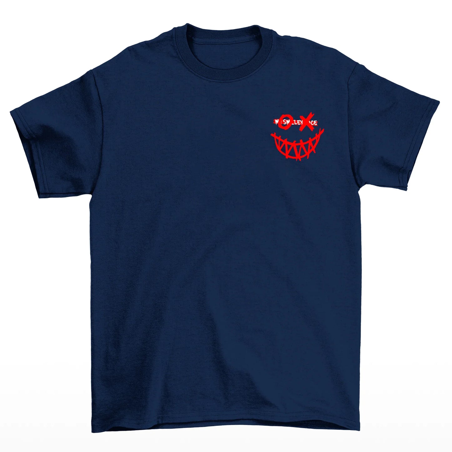 Camiseta Masculina Street Smile XO Smiling Face - azul-marinho