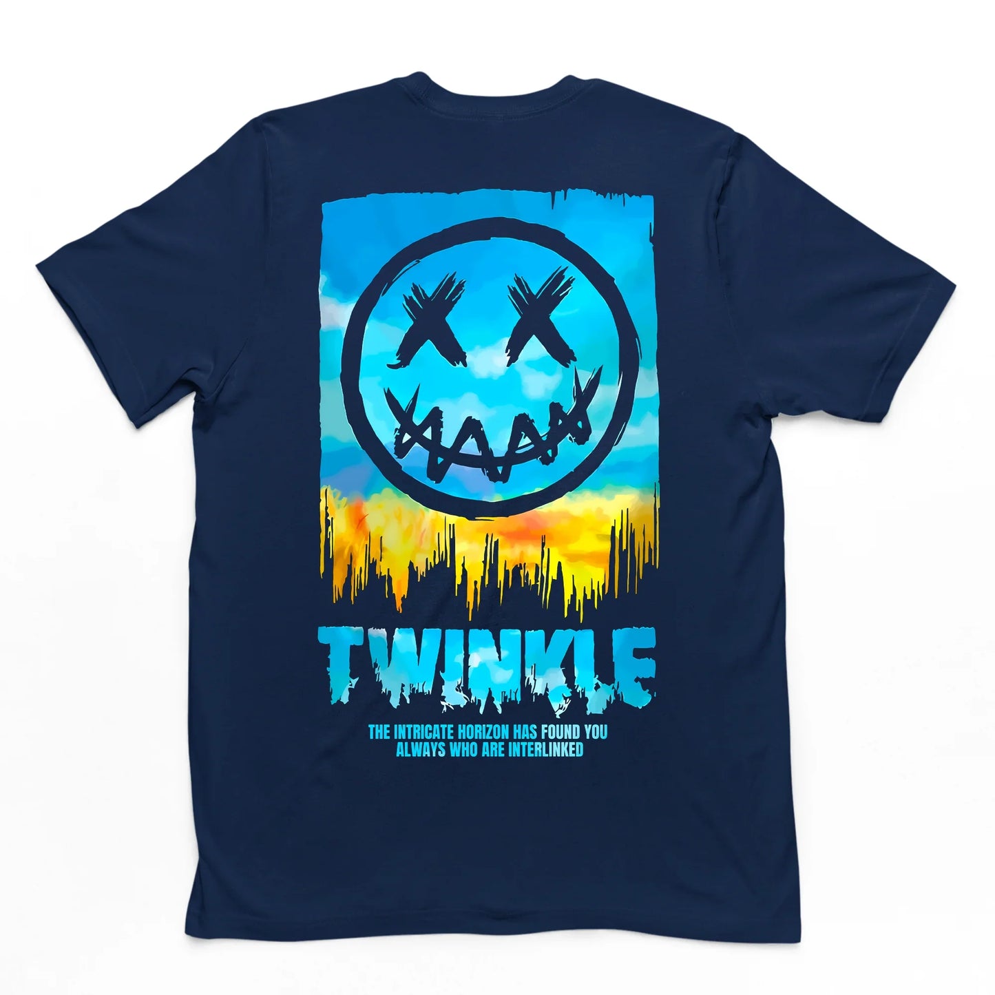 Camiseta Básica Twinkle Smile - azul-marinho