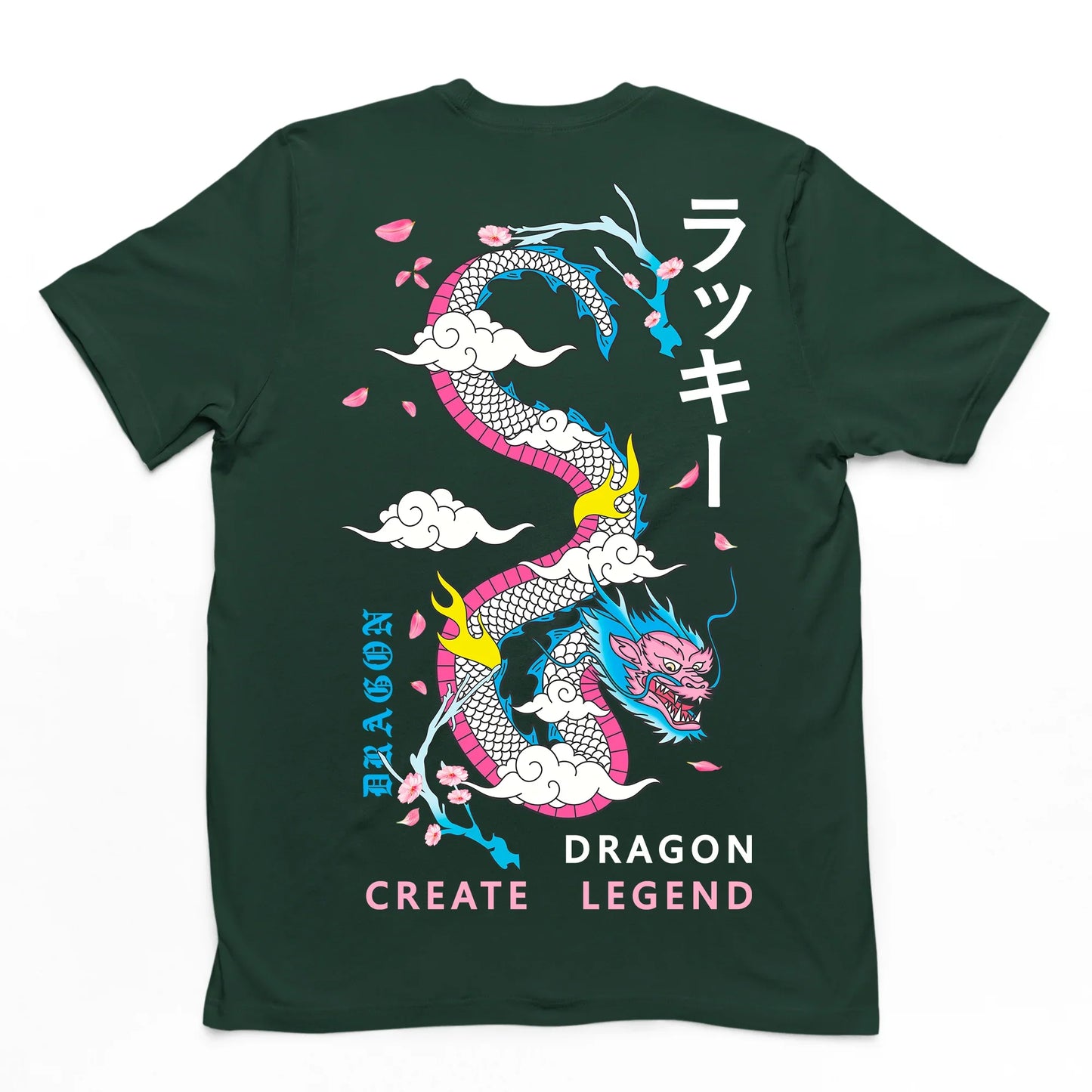 Camiseta Básica Create Dragon Legends Japão - Verde