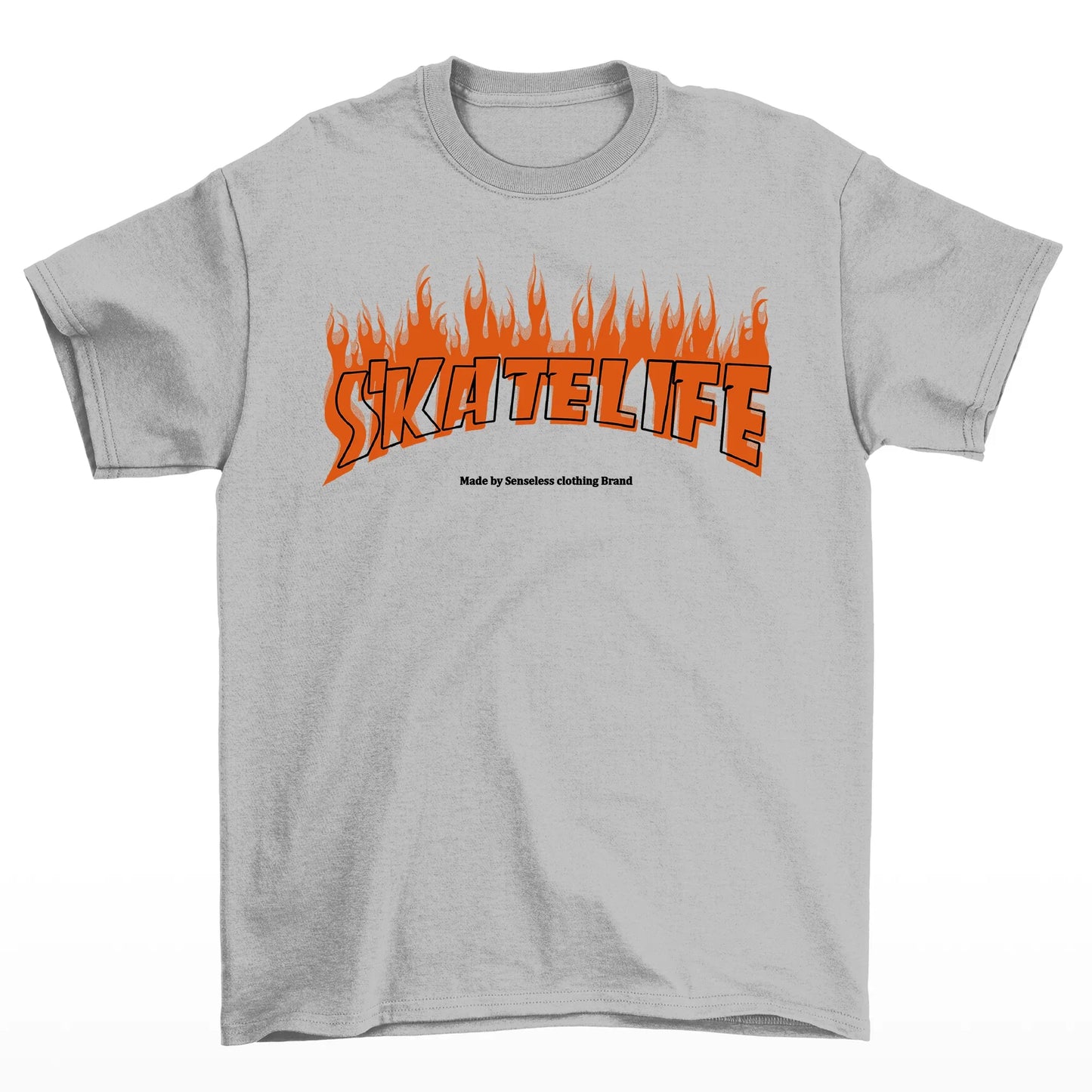 Camiseta Básica Algodão Skatelife Urban - cinza