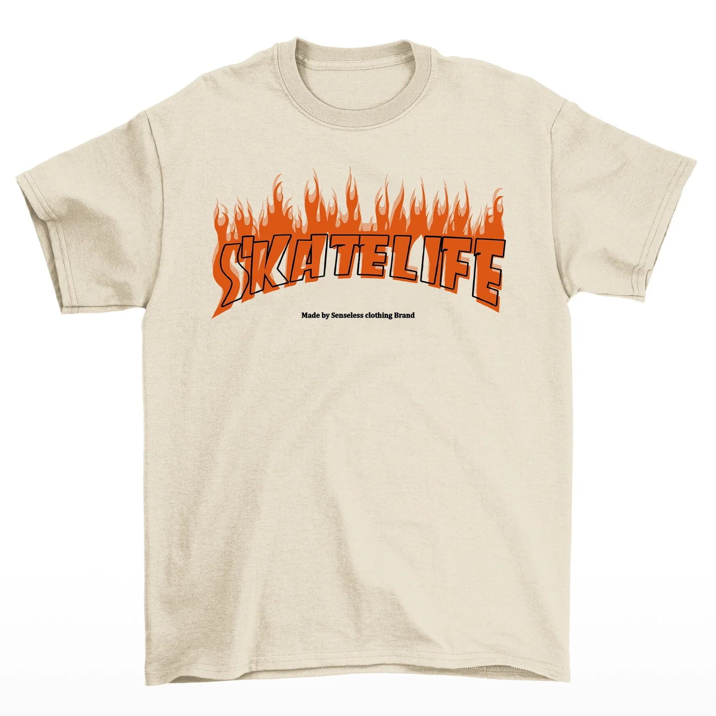 Camiseta Básica Algodão Skatelife Urban - pérola