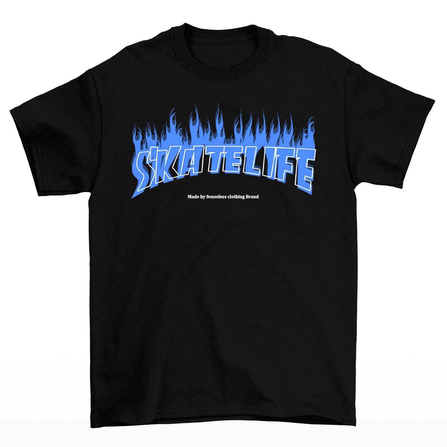 Camiseta Básica Algodão Skatelife Urban - preto