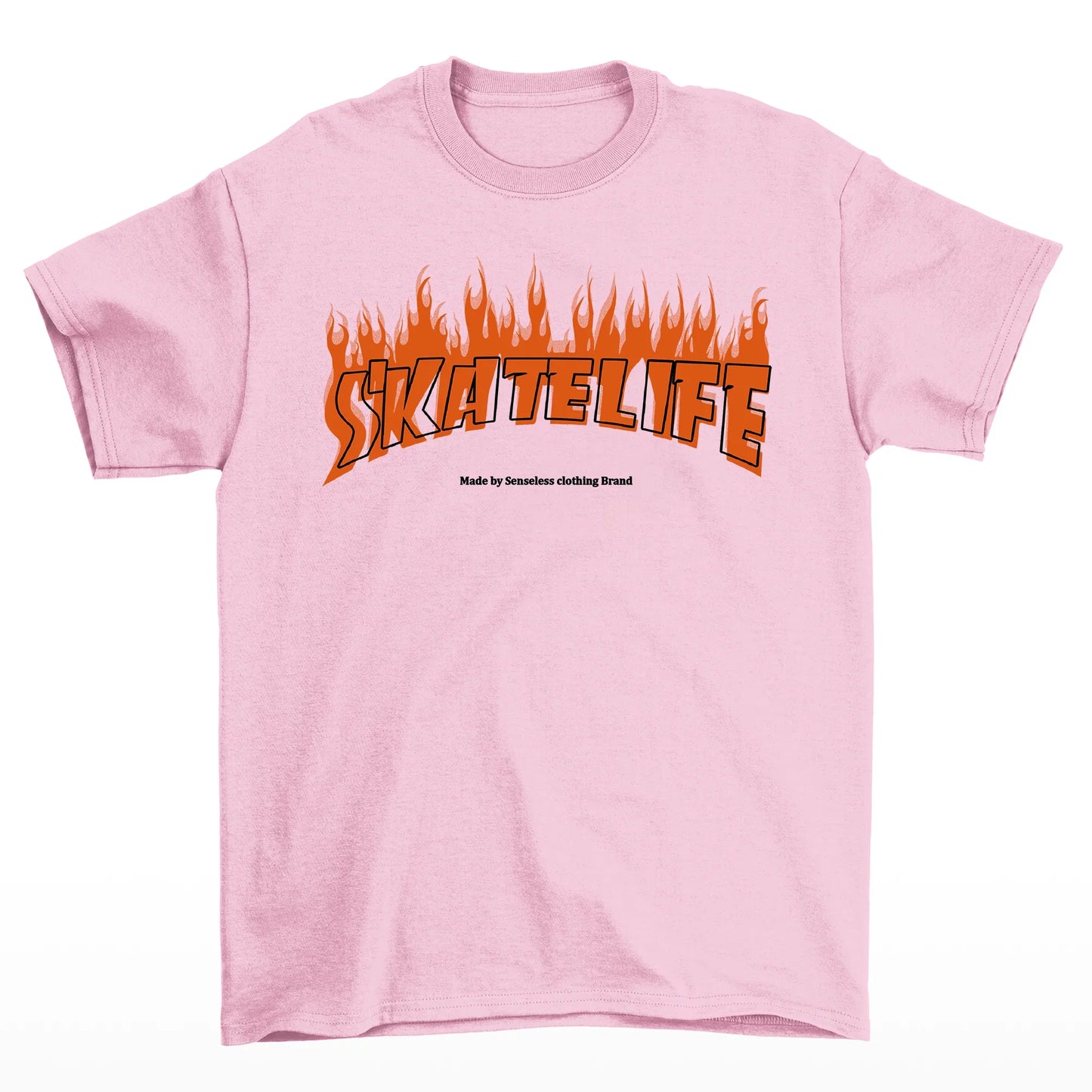 Camiseta Básica Algodão Skatelife Urban - rosa bebê