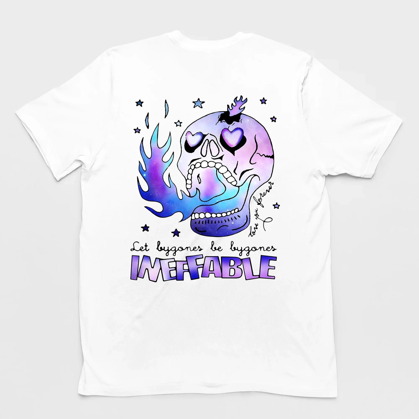 Camiseta Masculina Skull Caveira Ineffable - branco