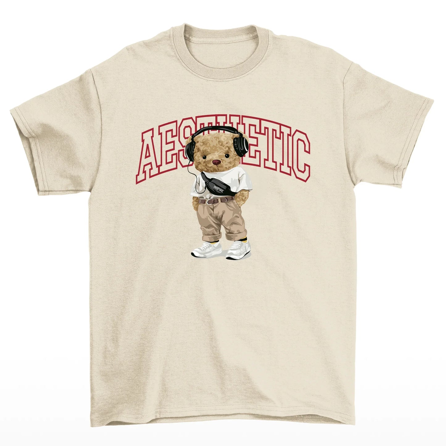Camiseta Básica Feminina Teddy Bear Aesthetic- Pérola