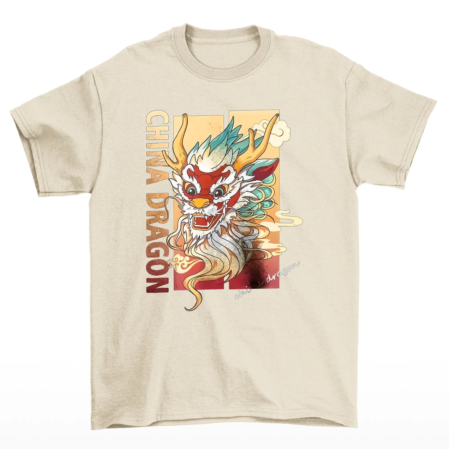 Camiseta Básica Unissex China Dragon Culture - Pérola