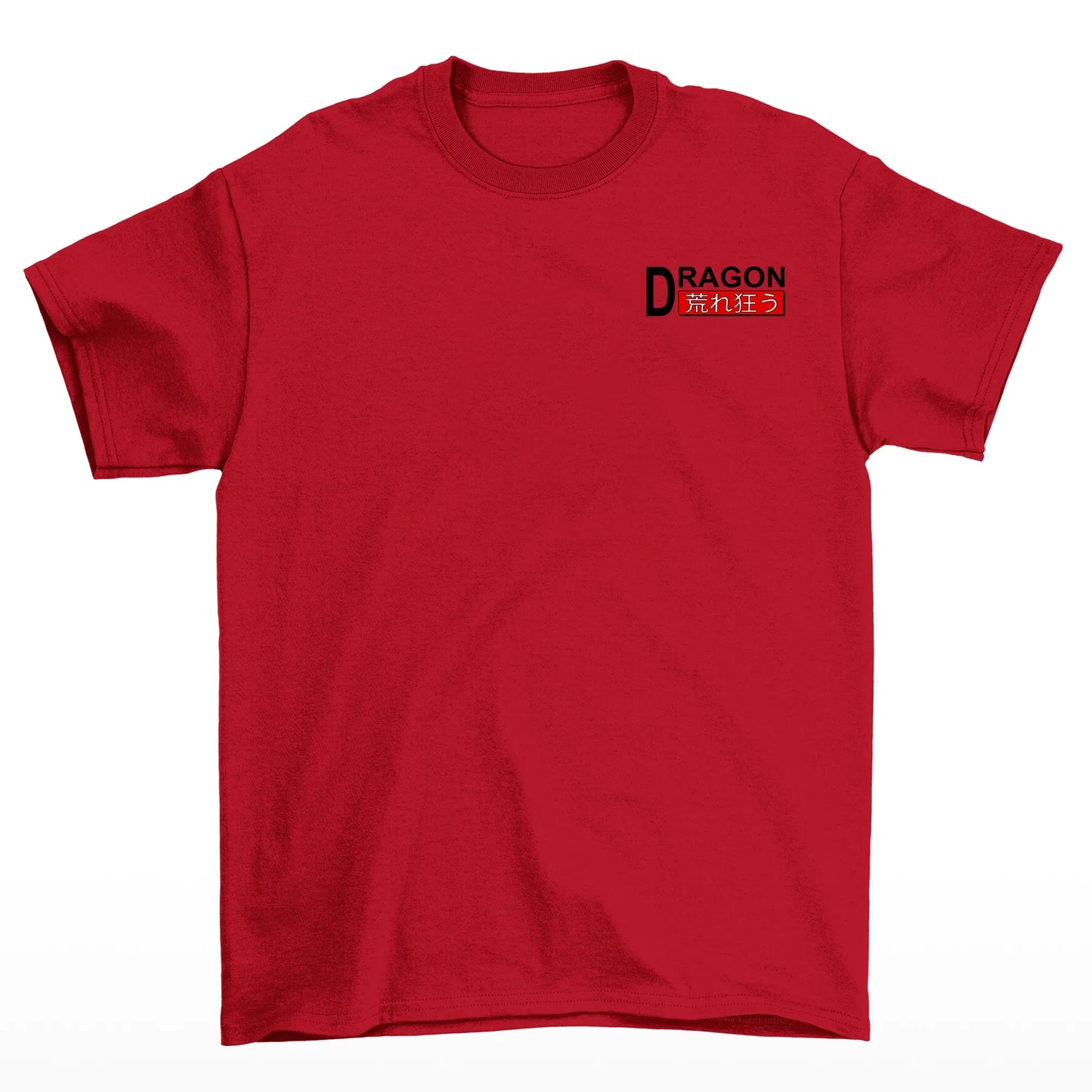 Camiseta Básica Unissex Dragon Lead The Trend Japão Frente - Vermelho