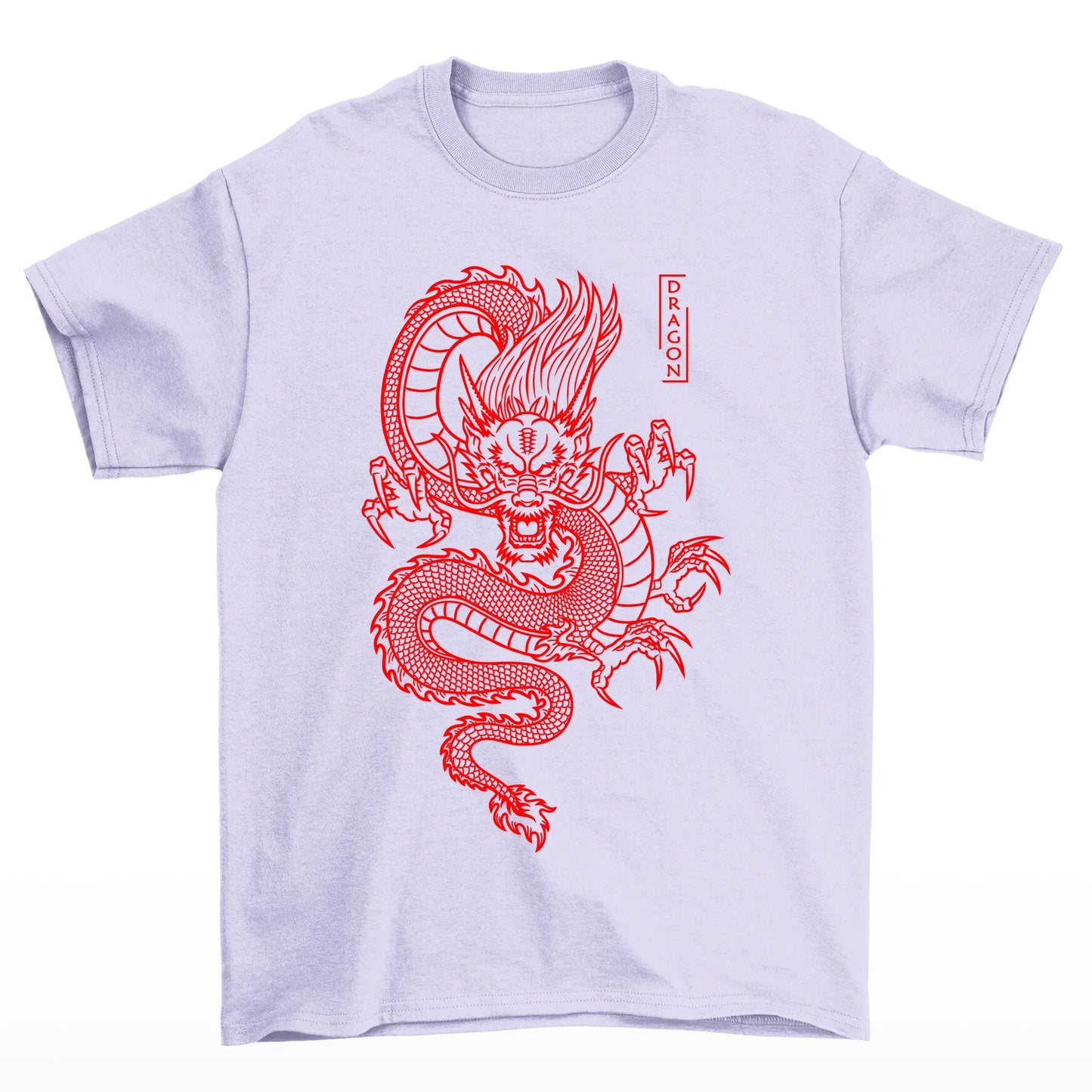 Camiseta Básica Unissex Red Dragon - Lilás