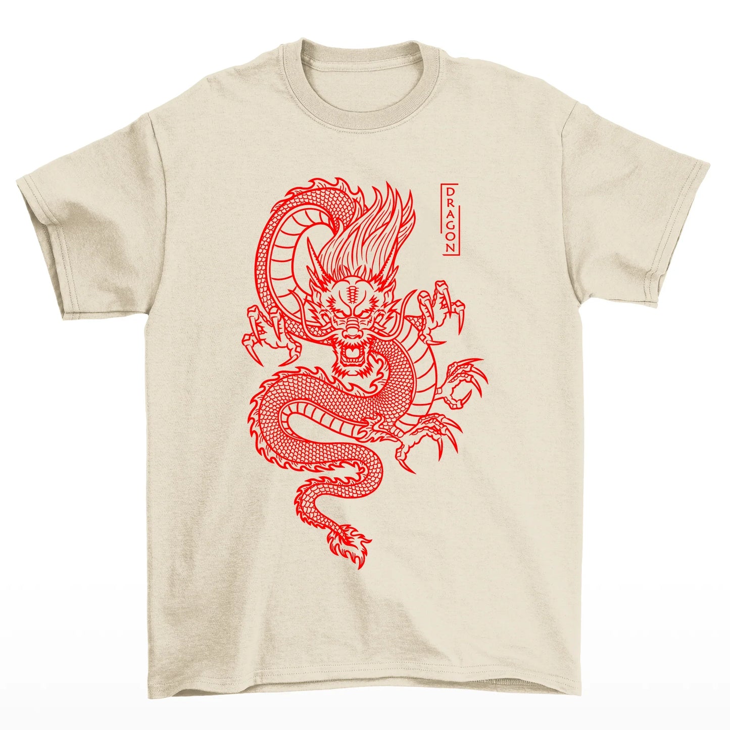 Camiseta Básica Unissex Red Dragon - Pérola