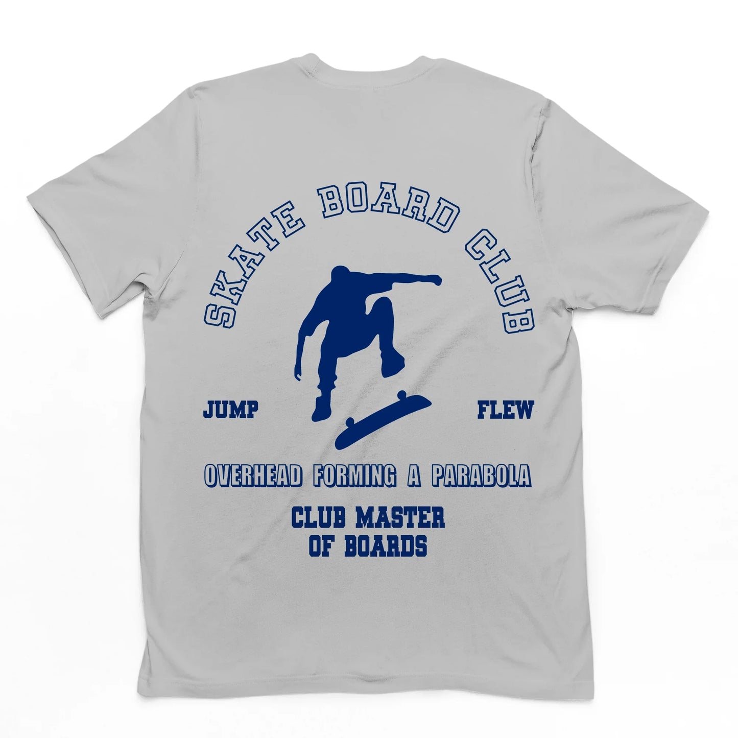Camiseta Básica Unissex Skate Board Club - cinza