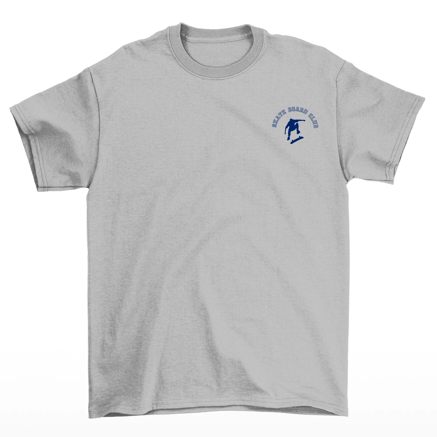 Camiseta Básica Unissex Skate Board Club - cinza