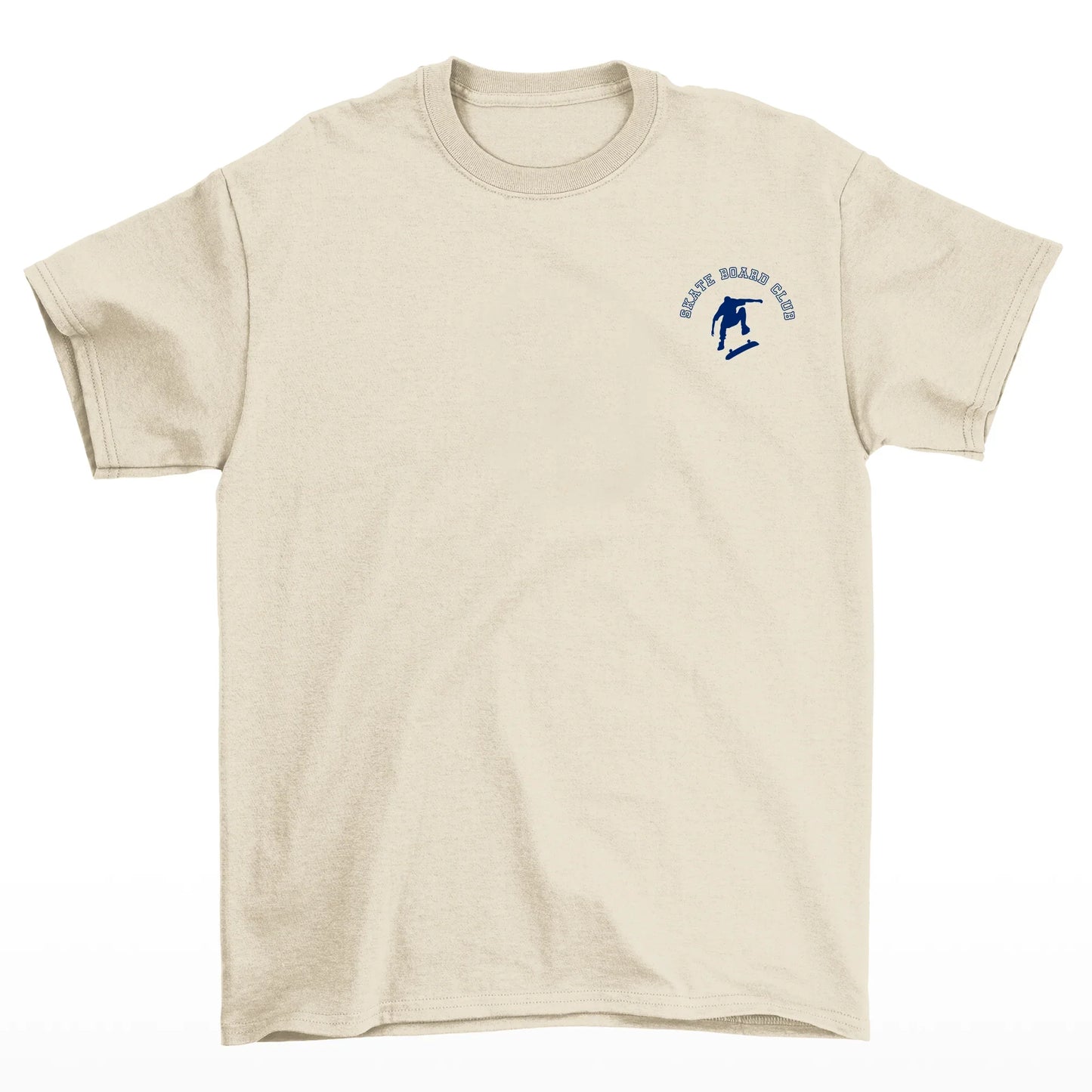 Camiseta Básica Unissex Skate Board Club - pérola