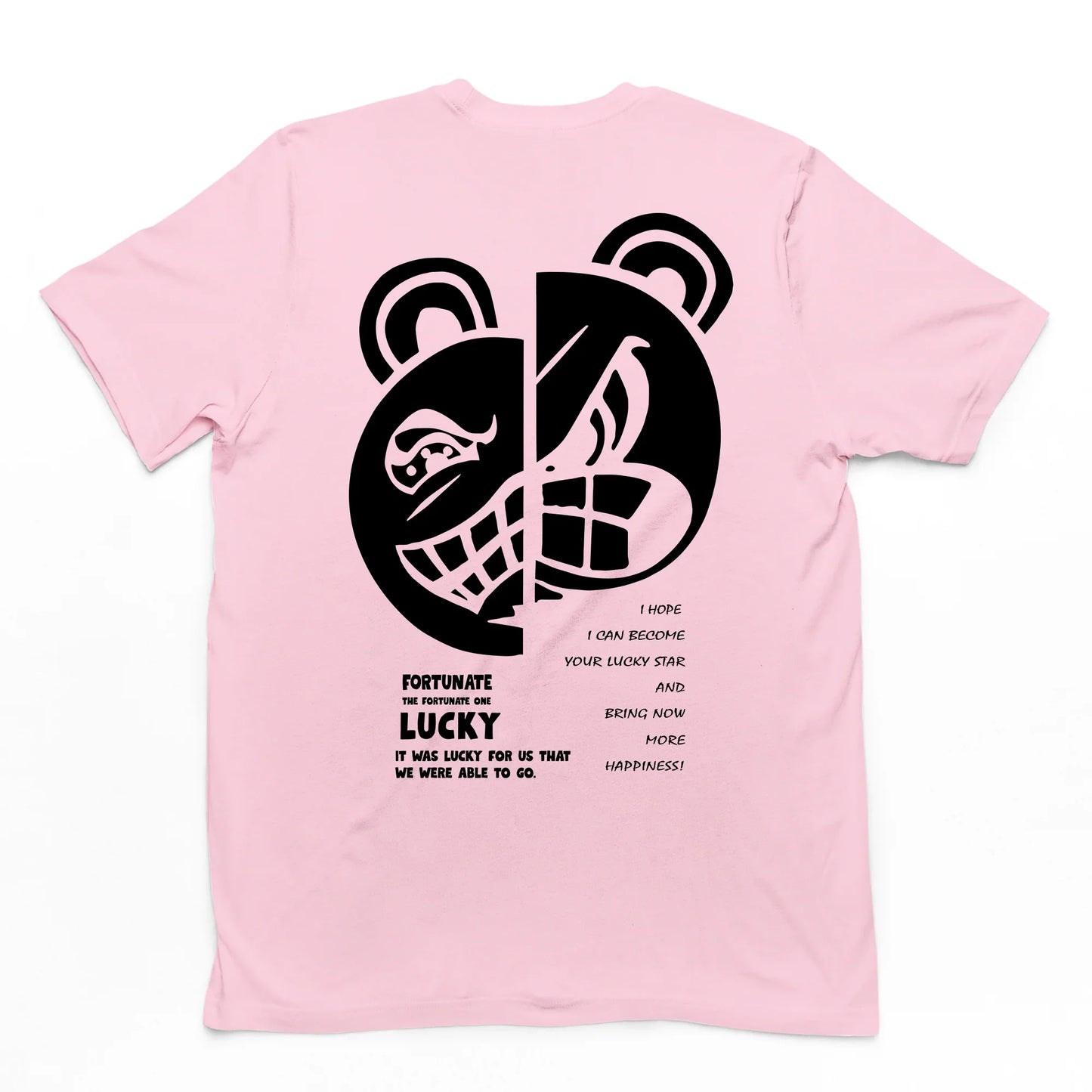 Camiseta masculina com estampa ursinho nervoso - Rosa Bebê