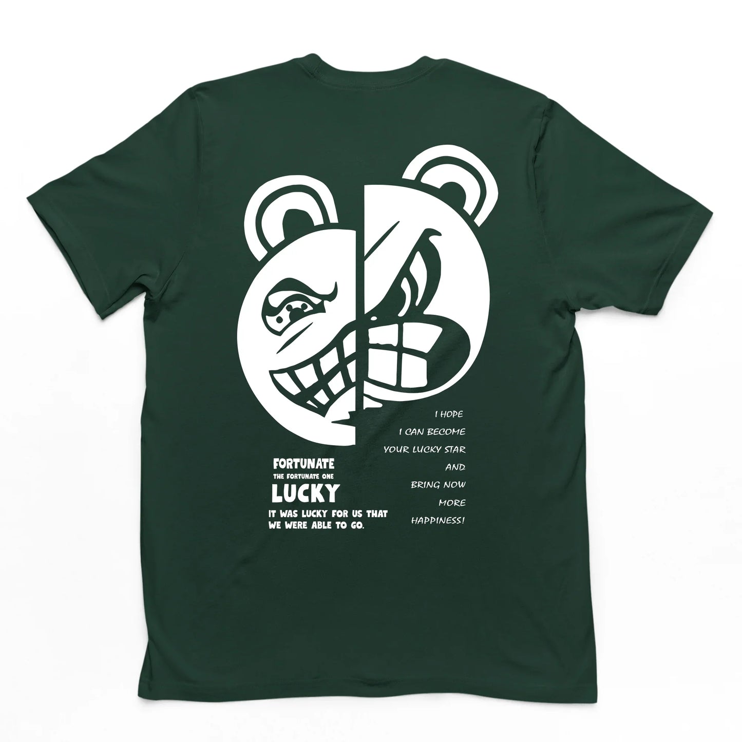 Camiseta masculina com estampa ursinho nervoso - Verde