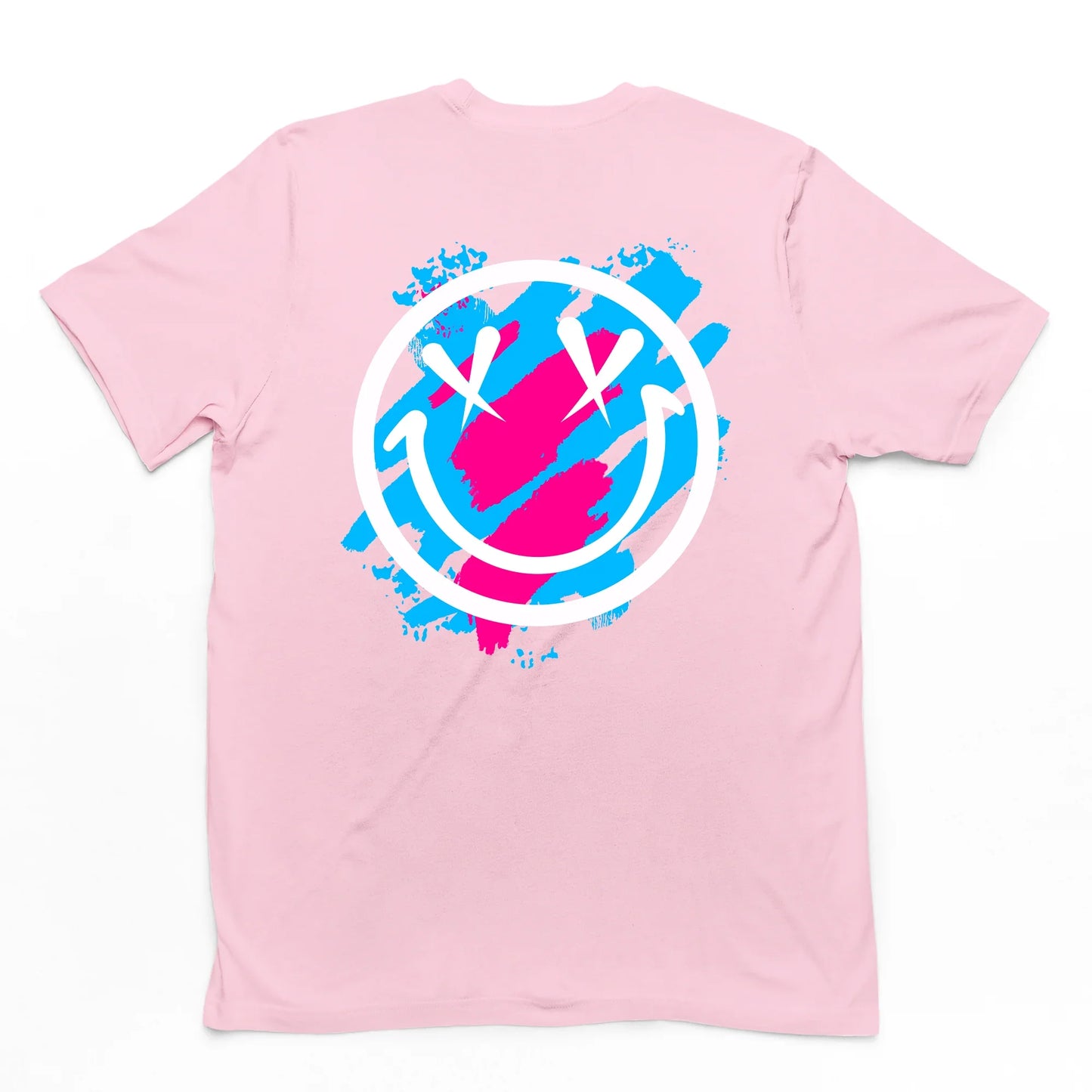 Camiseta Básica Color Smile - rosa bebê