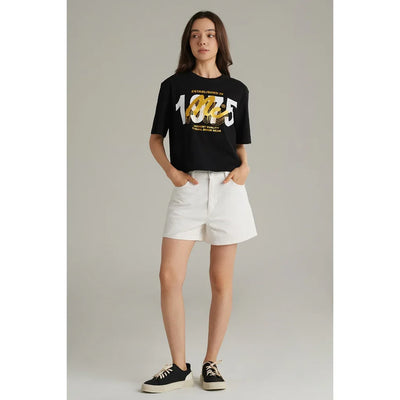 Camiseta Básica Com Estampa 1975