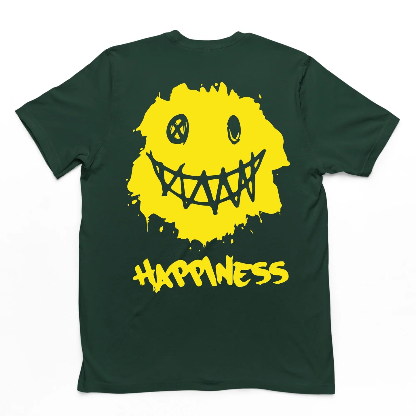 Camiseta Básica Happiness Smile - verde